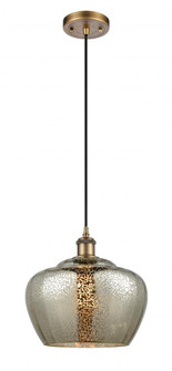 Fenton - 1 Light - 11 inch - Brushed Brass - Cord hung - Mini Pendant (3442|516-1P-BB-G96-L-LED)
