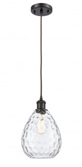 Waverly - 1 Light - 8 inch - Oil Rubbed Bronze - Cord hung - Mini Pendant (3442|516-1P-OB-G372-LED)