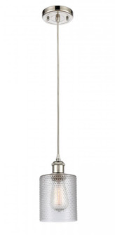 Cobbleskill - 1 Light - 5 inch - Polished Nickel - Cord hung - Mini Pendant (3442|516-1P-PN-G112)
