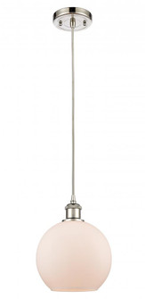 Athens - 1 Light - 8 inch - Polished Nickel - Cord hung - Mini Pendant (3442|516-1P-PN-G121)
