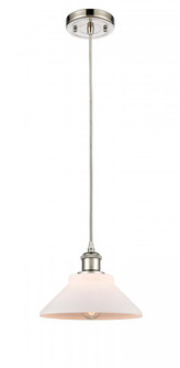 Orwell - 1 Light - 8 inch - Polished Nickel - Cord hung - Mini Pendant (3442|516-1P-PN-G131)