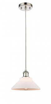 Orwell - 1 Light - 8 inch - Polished Nickel - Cord hung - Mini Pendant (3442|516-1P-PN-G131-LED)