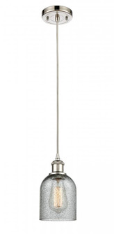 Caledonia - 1 Light - 5 inch - Polished Nickel - Cord hung - Mini Pendant (3442|516-1P-PN-G257)