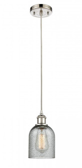 Caledonia - 1 Light - 5 inch - Polished Nickel - Cord hung - Mini Pendant (3442|516-1P-PN-G257-LED)