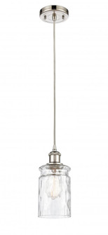 Candor - 1 Light - 5 inch - Polished Nickel - Cord hung - Mini Pendant (3442|516-1P-PN-G352-LED)