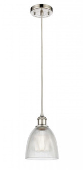 Castile - 1 Light - 6 inch - Polished Nickel - Cord hung - Mini Pendant (3442|516-1P-PN-G382)