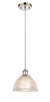Arietta - 1 Light - 8 inch - Polished Nickel - Cord hung - Mini Pendant (3442|516-1P-PN-G422)