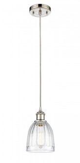 Brookfield - 1 Light - 6 inch - Polished Nickel - Cord hung - Mini Pendant (3442|516-1P-PN-G442)