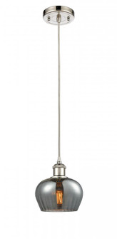 Fenton - 1 Light - 7 inch - Polished Nickel - Cord hung - Mini Pendant (3442|516-1P-PN-G93-LED)
