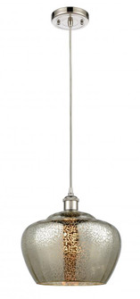 Fenton - 1 Light - 11 inch - Polished Nickel - Cord hung - Mini Pendant (3442|516-1P-PN-G96-L)
