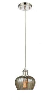 Fenton - 1 Light - 7 inch - Polished Nickel - Cord hung - Mini Pendant (3442|516-1P-PN-G96-LED)
