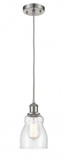 Ellery - 1 Light - 5 inch - Brushed Satin Nickel - Cord hung - Mini Pendant (3442|516-1P-SN-G394)