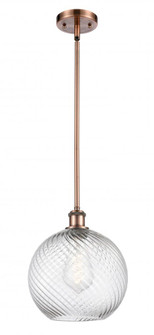 Twisted Swirl Mini Pendant (3442|516-1S-AC-G1214-10-LED)