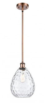 Waverly - 1 Light - 8 inch - Antique Copper - Mini Pendant (3442|516-1S-AC-G372-LED)