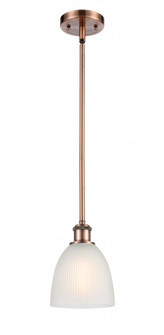 Castile - 1 Light - 6 inch - Antique Copper - Mini Pendant (3442|516-1S-AC-G381-LED)