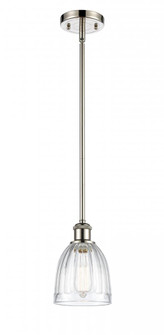Brookfield - 1 Light - 6 inch - Polished Nickel - Mini Pendant (3442|516-1S-PN-G442-LED)