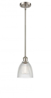 Castile - 1 Light - 6 inch - Brushed Satin Nickel - Mini Pendant (3442|516-1S-SN-G382-LED)