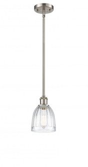 Brookfield - 1 Light - 6 inch - Brushed Satin Nickel - Mini Pendant (3442|516-1S-SN-G442-LED)