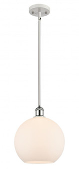 Athens - 1 Light - 10 inch - White Polished Chrome - Mini Pendant (3442|516-1S-WPC-G121-10-LED)