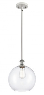 Athens - 1 Light - 10 inch - White Polished Chrome - Mini Pendant (3442|516-1S-WPC-G122-10-LED)
