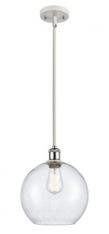 Athens - 1 Light - 10 inch - White Polished Chrome - Mini Pendant (3442|516-1S-WPC-G124-10-LED)