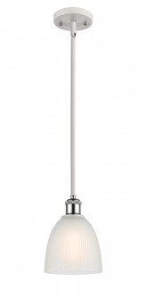 Castile - 1 Light - 6 inch - White Polished Chrome - Mini Pendant (3442|516-1S-WPC-G381-LED)