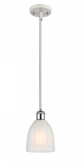 Brookfield - 1 Light - 6 inch - White Polished Chrome - Mini Pendant (3442|516-1S-WPC-G441-LED)