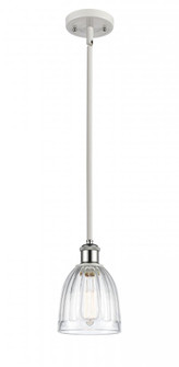 Brookfield - 1 Light - 6 inch - White Polished Chrome - Mini Pendant (3442|516-1S-WPC-G442-LED)