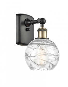 Athens Deco Swirl - 1 Light - 6 inch - Black Antique Brass - Sconce (3442|516-1W-BAB-G1213-6-LED)