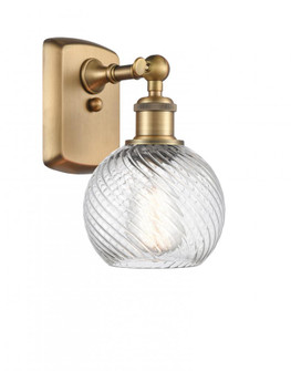 Small Twisted Swirl 1 Light Sconce part of the Ballston Collection (3442|516-1W-BB-G1214-6)