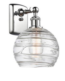 Athens Deco Swirl - 1 Light - 8 inch - Polished Chrome - Sconce (3442|516-1W-PC-G1213-8-LED)