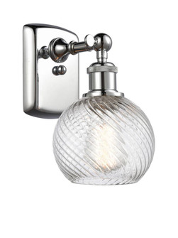 Small Twisted Swirl 1 Light Sconce part of the Ballston Collection (3442|516-1W-PC-G1214-6)