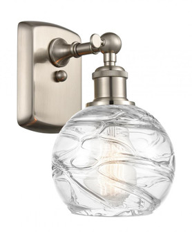 Athens Deco Swirl - 1 Light - 6 inch - Brushed Satin Nickel - Sconce (3442|516-1W-SN-G1213-6)