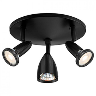 3 Light Adjustable LED Flush Mount (7|52103LEDDLP-BL)