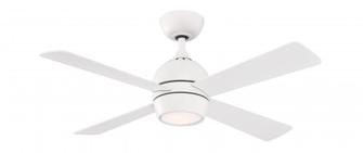 Kwad 44 inch Indoor Ceiling Fan with LED Light Kit - Matte White (90|FP7644MW)