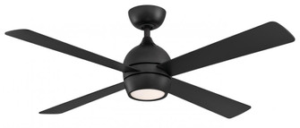 Kwad 52 inch Indoor Ceiling Fan with LED Light Kit - Black (90|FP7652BL)