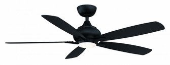 Doren 52 inch Indoor Ceiling Fan with LED Light Kit - Black (90|FP8533BL)