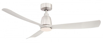 Kute 52 inch Indoor/Outdoor Smart Ceiling Fan - Brushed Nickel with Brushed Nickel blades (90|FPD8534BN)
