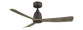 Kute 44 inch Indoor/Outdoor Ceiling Fan - Matte Greige with Weathered Wood blades (90|FPD8547GR)