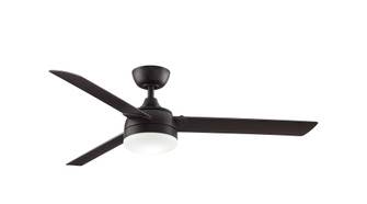 Xeno Wet 56 inch Indoor/Outdoor Ceiling Fan with LED Light Kit - Dark Bronze with Dark Walnut blades (90|FP6729BDZW)