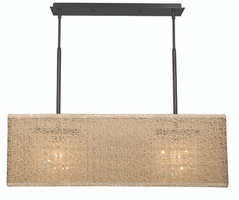 2-Light Mahogany Bronze Chloe Island Chandelier (84|2332 MB/CM)