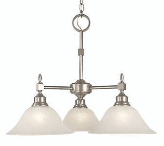 3-Light Brushed Nickel Taylor Dinette Chandelier (84|2439 BN/AM)