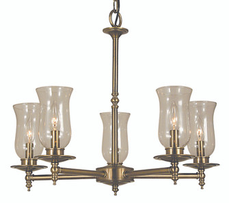 5-Light Antique Brass Sheraton Dining Chandelier (84|2505 AB)