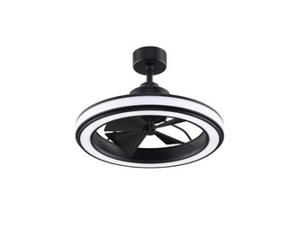 Gleam 16 inch Indoor/Outdoor Ceiling Fan with LED Light Kit - Black (90|FP8404BL)