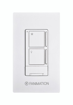 Ceiling Fan Wall Control with Receiver - 3 Speed Fan and Light - White (90|WR501WH)
