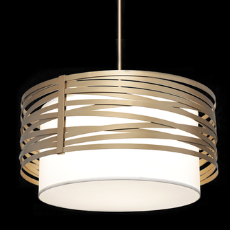 Tempest Drum with Linen Shade - 24-Inch (1289|CHB0013-24-GB-SH-001-E2)