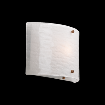 Textured Glass Round Cover Sconce (1289|CSB0044-0A-MB-IW-E2)