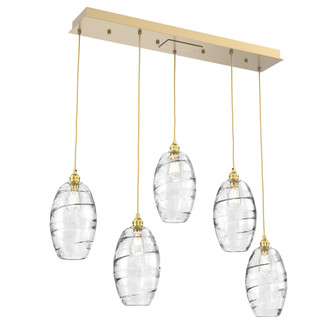 Ellisse Linear 5pc Multi-Pendant (1289|PLB0035-05-GB-OC-C01-E2)