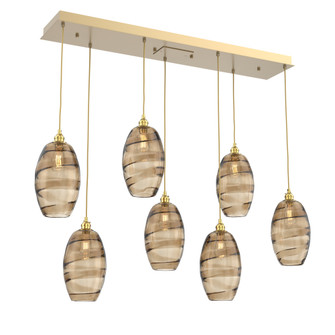 Ellisse Linear 7pc Multi-Pendant (1289|PLB0035-07-GB-OB-C01-E2)