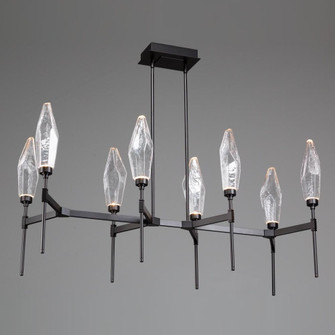 Rock Crystal Linear Suspension-48-Metallic Beige Silver (1289|PLB0050-48-BS-CC-001-L1)